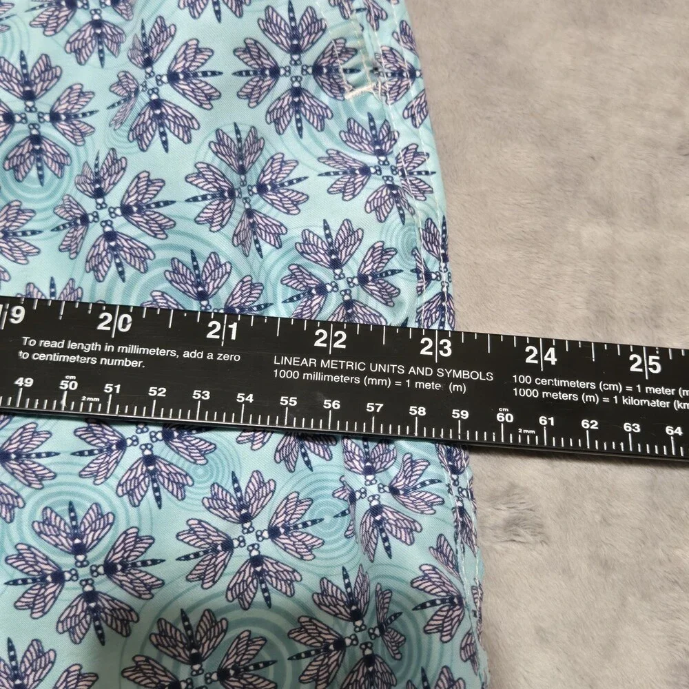Peter Millar Seaside Collection Swim Trunks Dragonflies Men's Size Large